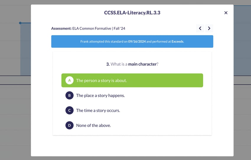 Assign students pre-built standards-aligned assessments or create your own.