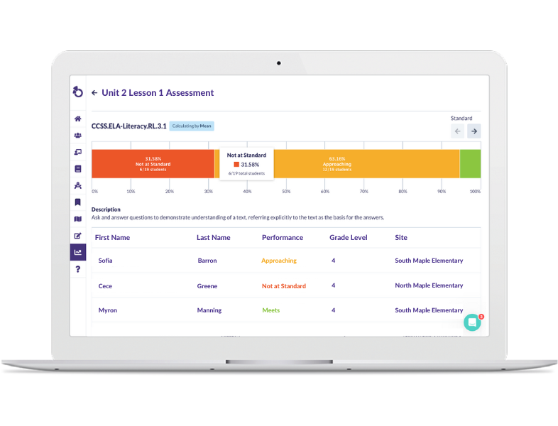 Assessment Analytics Standard Drilldown in Otus