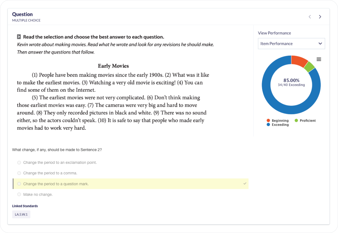 Standards Aligned Assessments in Otus