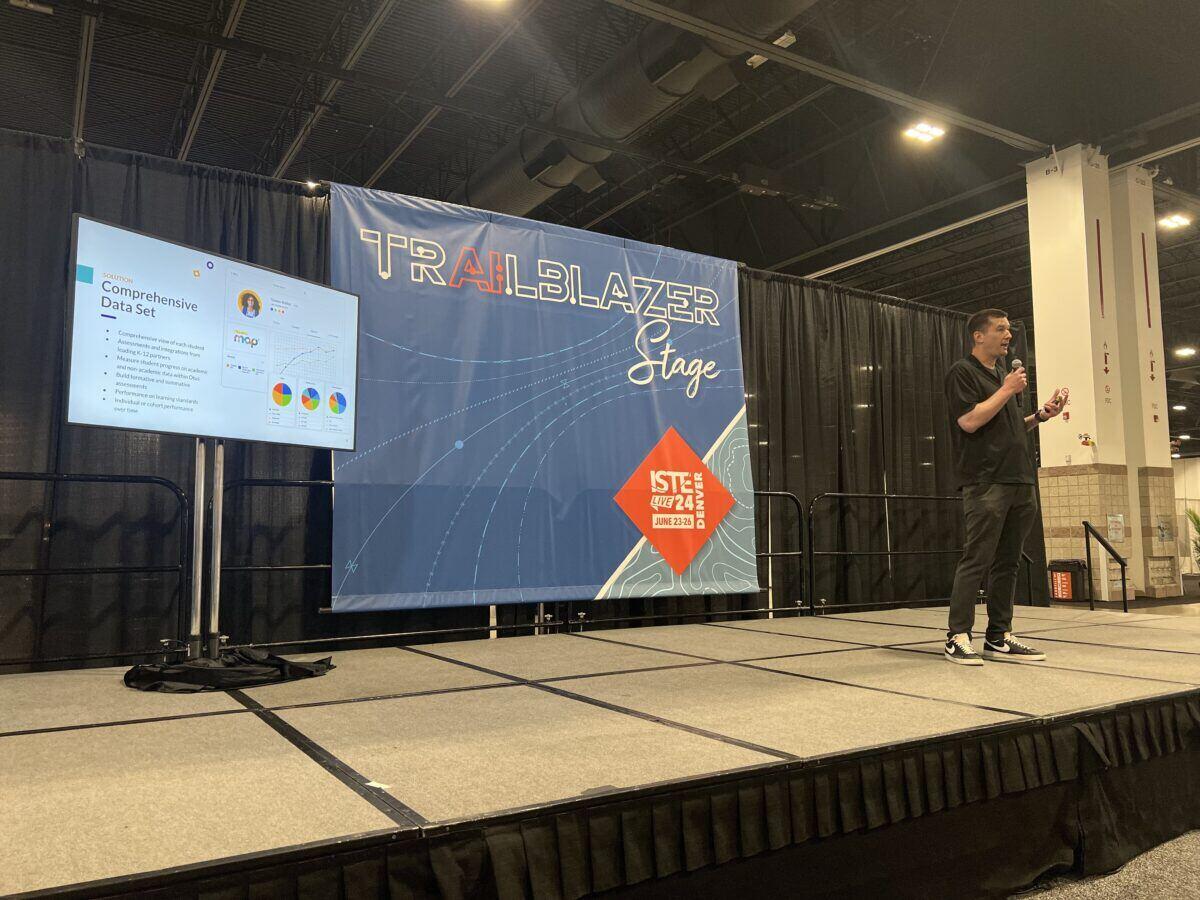 Otus President and Co-Founder Chris Hull took the stage at ISTELive to share what educators can expect from Otus AI as they look to the future. Here are three key takeaways from Chris’ session: