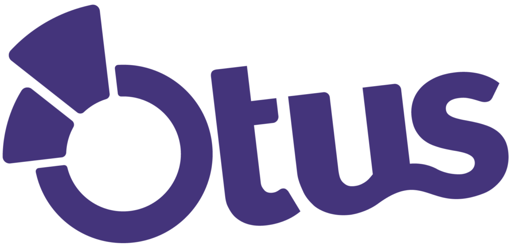 The Otus Dark Purple Logo without a tagline