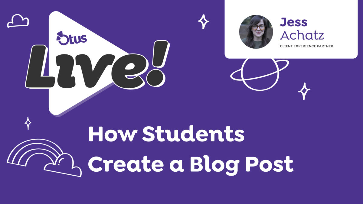 How Students Create a Blog Post
