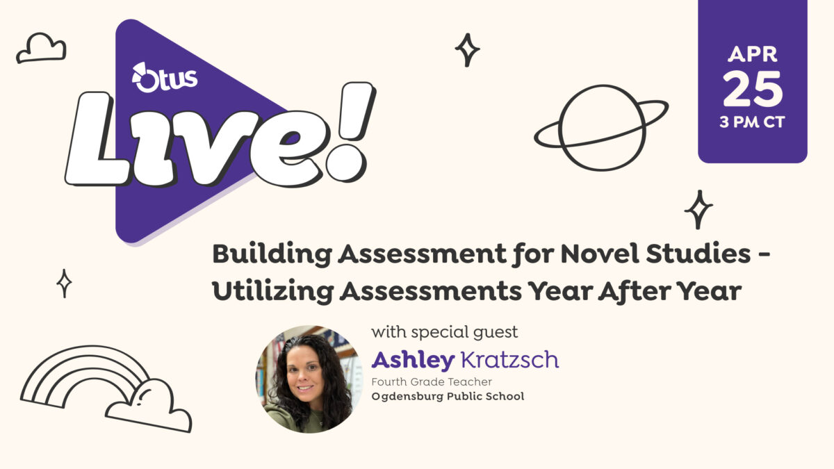 Building assessment for novel studies – Utilizing assessments year after year, Featuring Ashley Kratzsch of Ogdensburg Public School