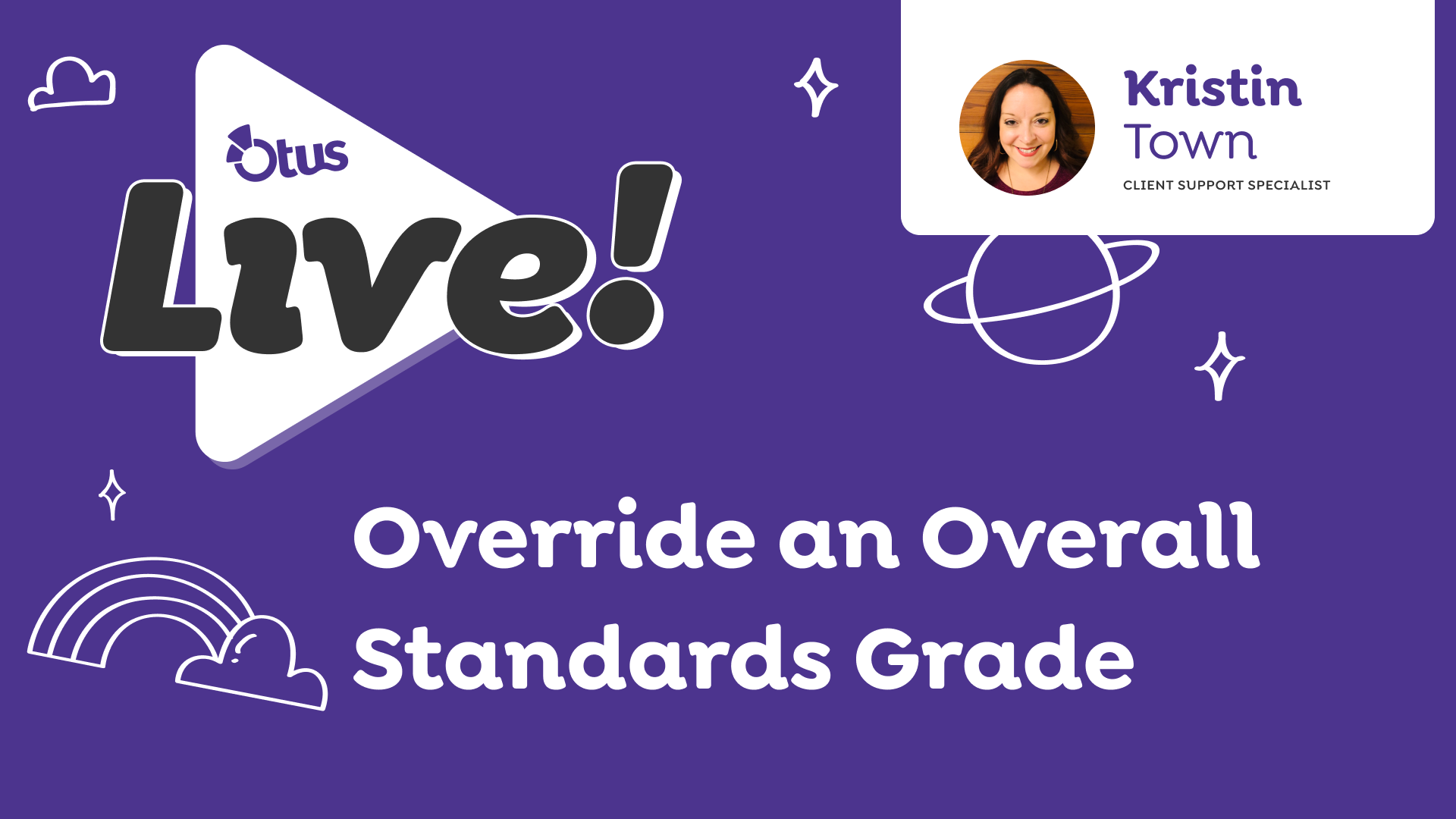 Override an Overall Standards Grade