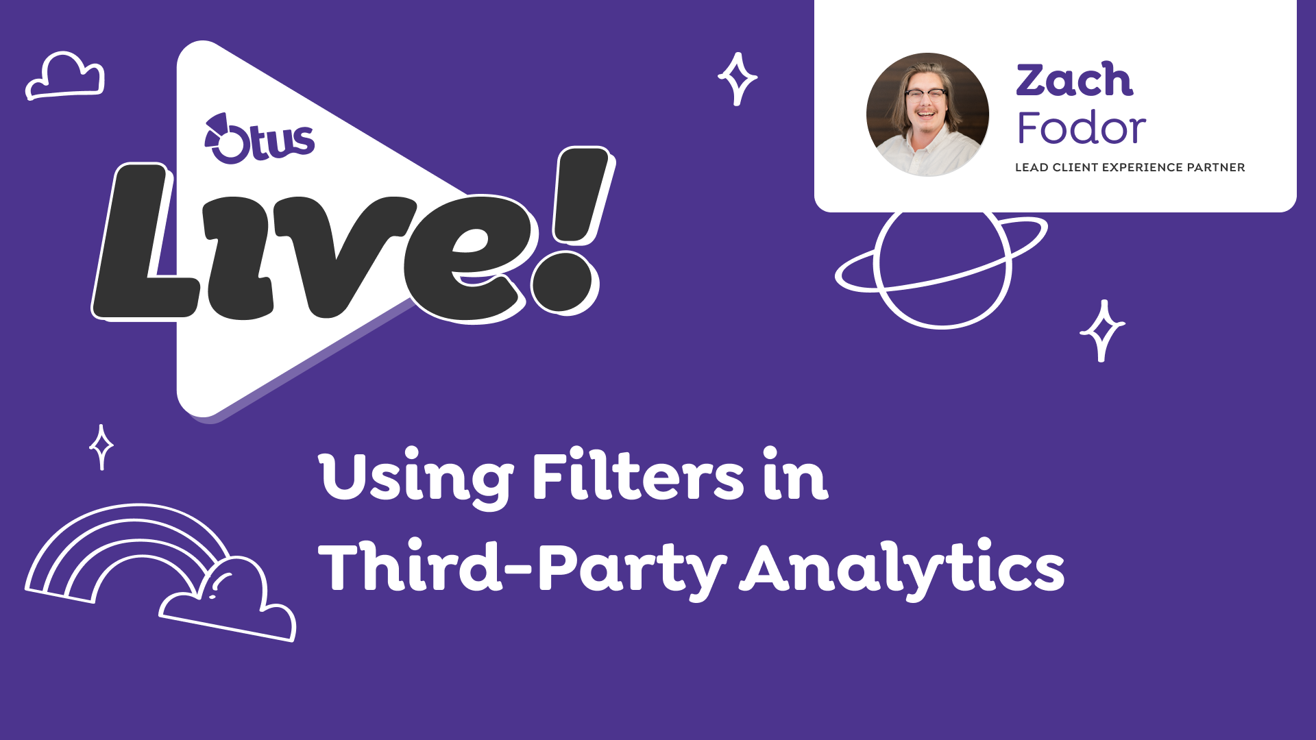 Using Filters in 3rd Party Analytics