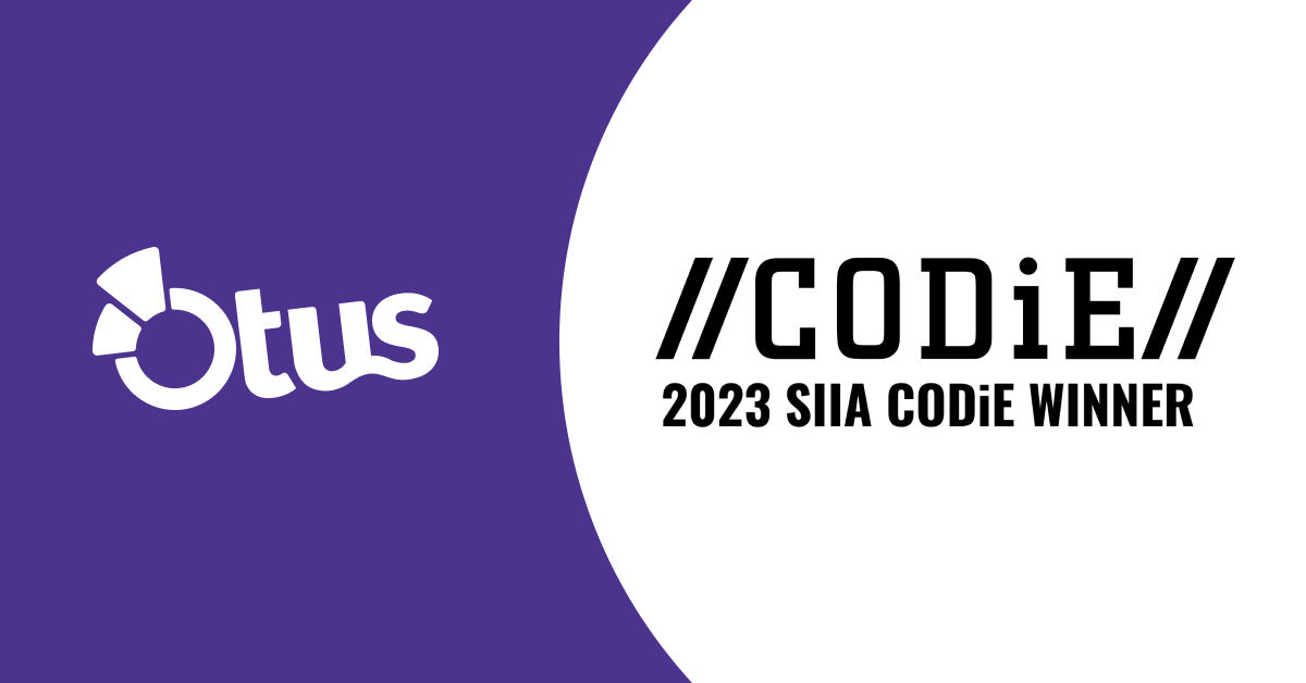Otus Wins 2023 CODiE Award for Innovative Assessment Solution