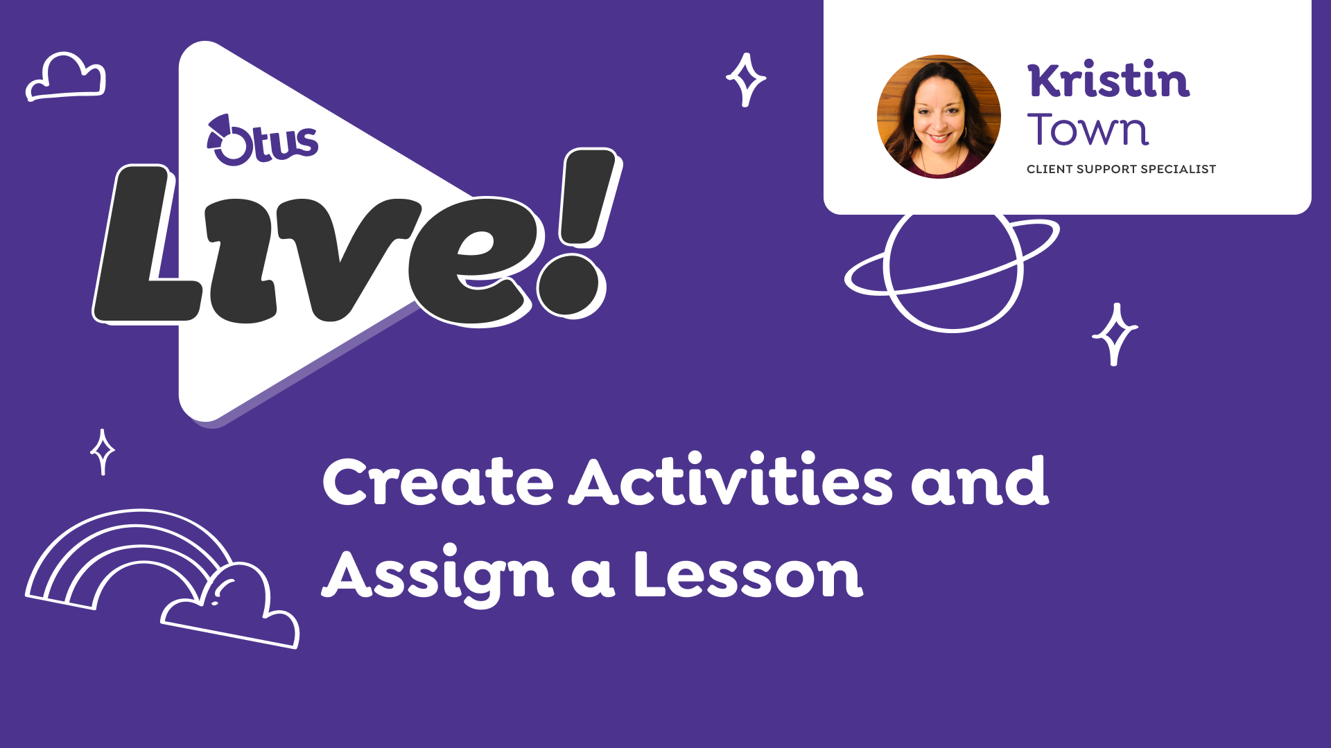 Create Activities and Assign a Lesson