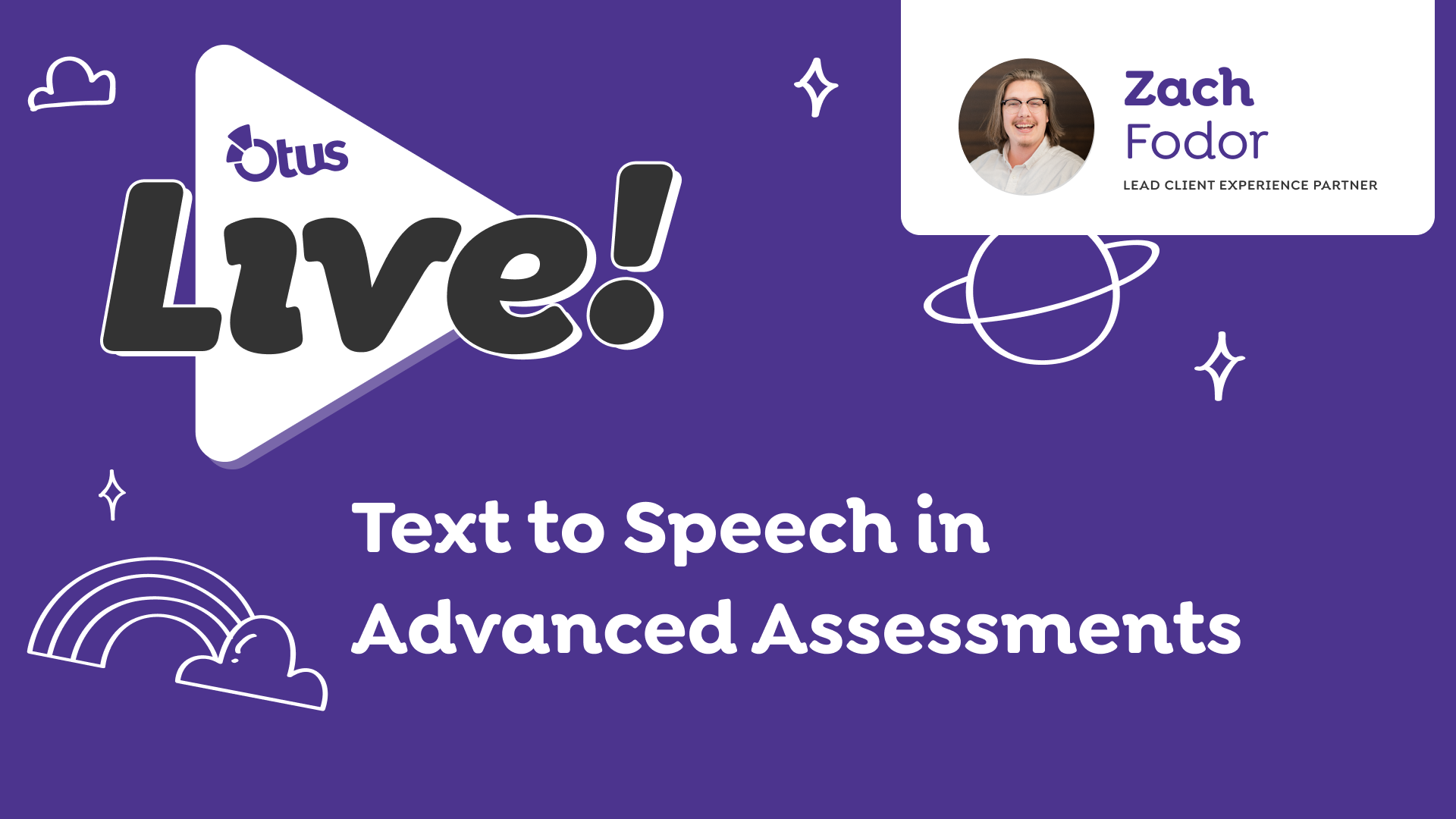 Text to Speech in Advanced Assessments | Otus Live PD
