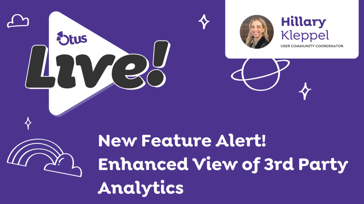 New Feature Alert! Enhanced View of 3rd Party Analytics