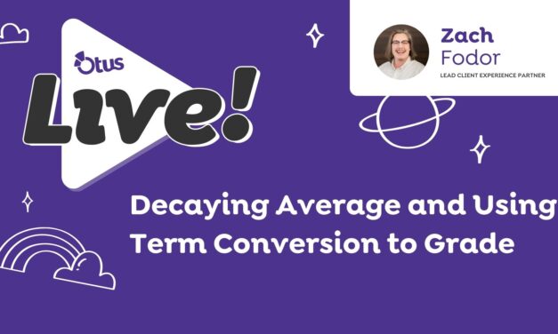 Decaying Average and Using Term Conversion to Grade Students