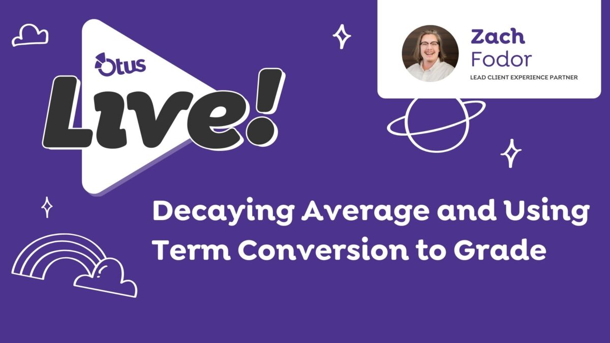 Decaying Average and Using Term Conversion to Grade Students