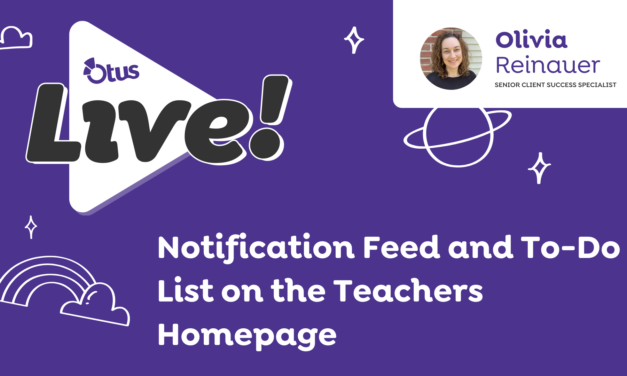 Notification Feed and To-Do List on the Teachers Homepage
